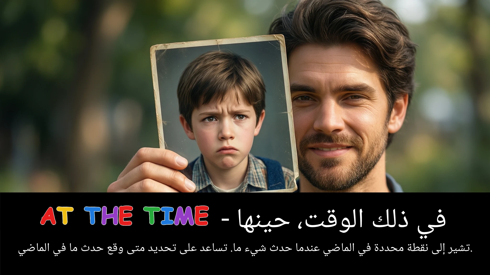 Arabic Illustration for at the time